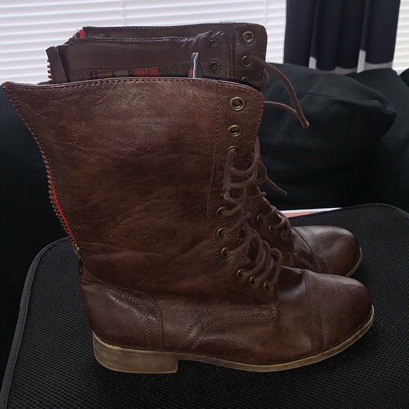 Steve Madden combat boots sz 7 - Picture 2 of 5